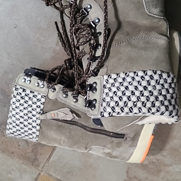 Cushe women's boho chill WP lace up Boots Tweed winter UWP1388 GREY SIZE 9 - Picture 14 of 17